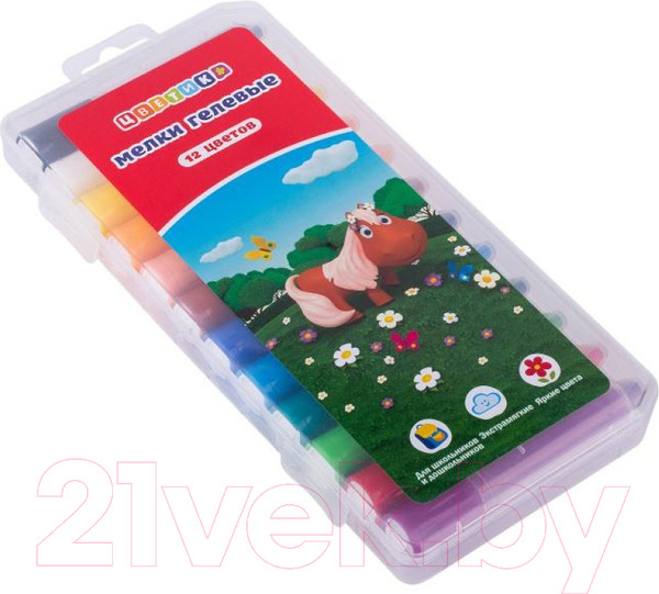 Изображение товара Набор мела канцелярского Цветик 151421178 (12цв)