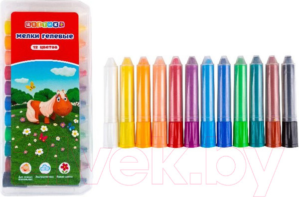 Изображение товара Набор мела канцелярского Цветик 151421178 (12цв)