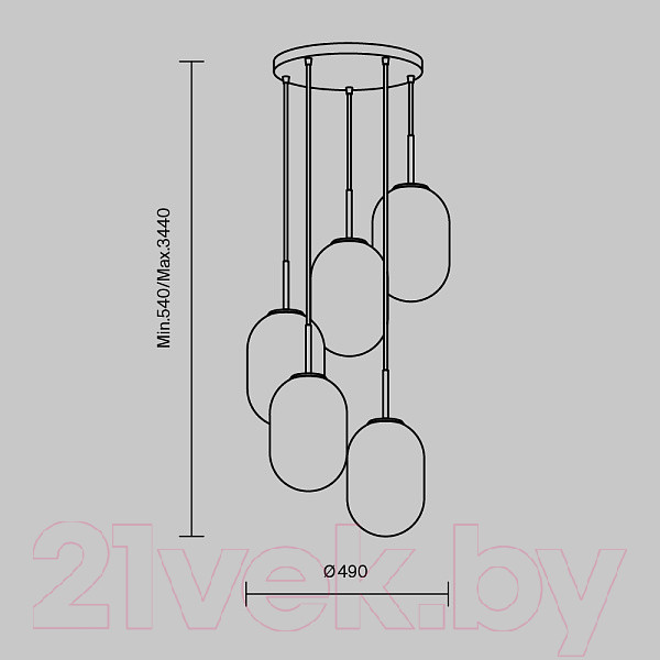Изображение товара Люстра Freya Sharlot FR1012PL-05BS