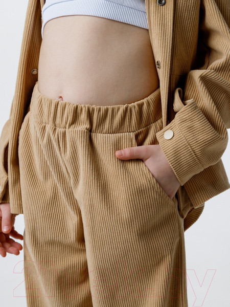 Изображение товара Штаны детские Amarobaby Wide / AB-OD23-W6/03-140  (бежевый, р.140)