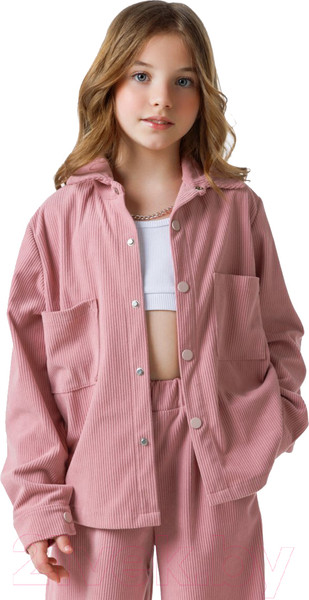 Изображение товара Рубашка детская Amarobaby Velvet / AB-OD23-V33/06-128 (розовый, р.128)