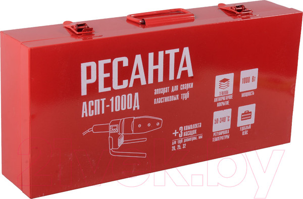 Изображение товара Паяльник для полипропиленовых труб Ресанта АСПТ-1000Д (65/179)