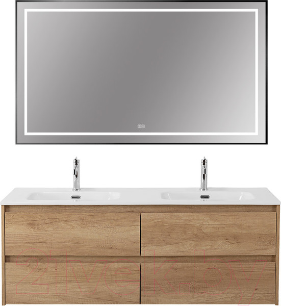 Изображение товара Зеркало BelBagno SPC-KRAFT-1400-800-LED-TCH-WARM-NERO
