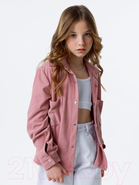 Изображение товара Рубашка детская Amarobaby Velvet / AB-OD23-V33/06-140  (розовый, р.140)