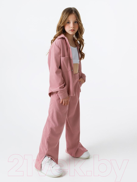 Изображение товара Рубашка детская Amarobaby Velvet / AB-OD23-V33/06-140  (розовый, р.140)