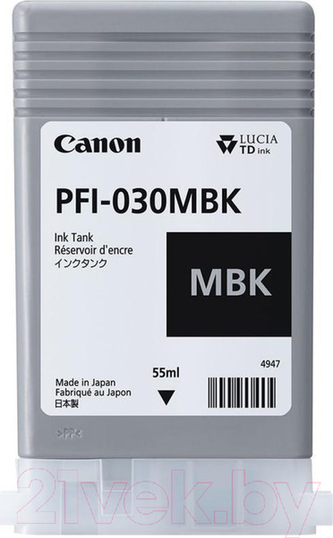 Изображение товара Картридж Canon PFI-030MBk (3488C001)