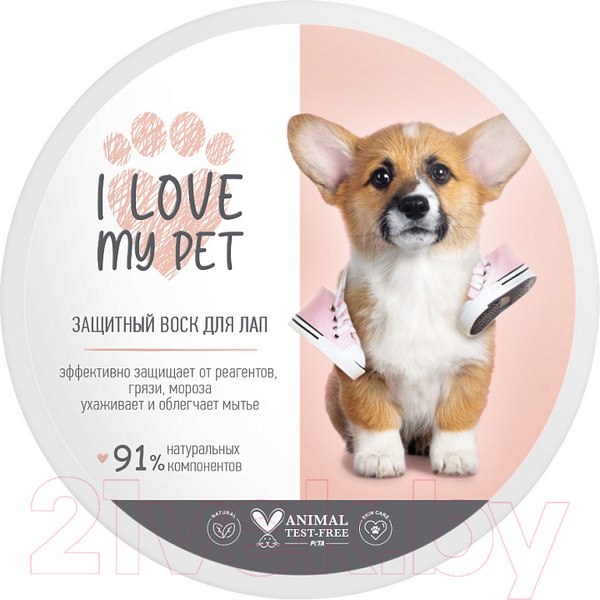 Изображение товара Средство для ухода за лапами животных I Love My Pet Защитный воск (150мл)