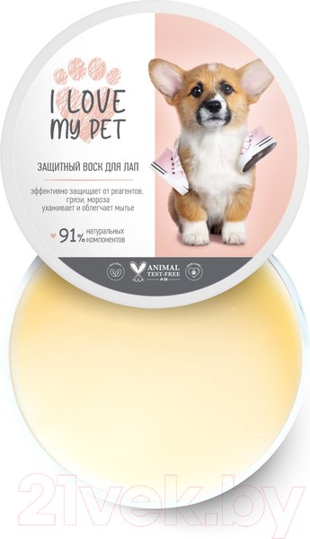 Изображение товара Средство для ухода за лапами животных I Love My Pet Защитный воск (150мл)