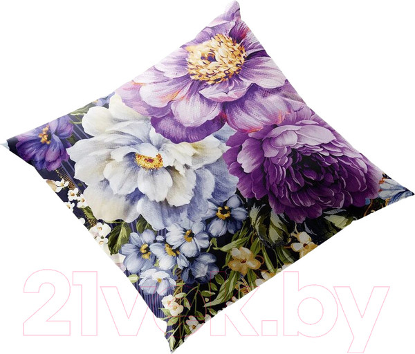 Изображение товара Подушка декоративная Leader Toys Георгины сиреневые / МТ01059