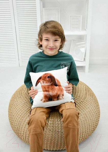 Изображение товара Подушка декоративная Leader Toys Грустный кролик / МТ01022