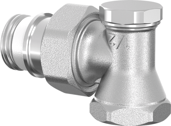 Изображение товара Вентильный кран HuchEnTEC Угловой DN15 1/2"НР x 1/2"ВР / HE10382