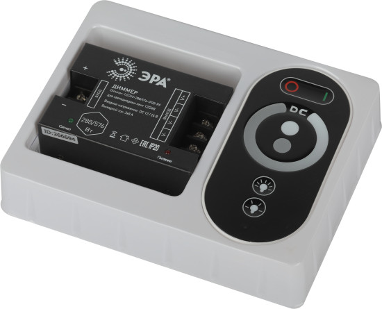 Изображение товара Диммер для светодиодной ленты ЭРА Dimmer-12/24V-288/576-IP20-RF / Б0061115