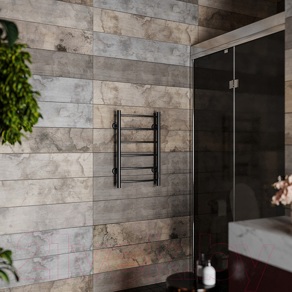 Изображение товара Полотенцесушитель электрический Roxen Santi BK-109AW-6T / 11030-4365B (черный)