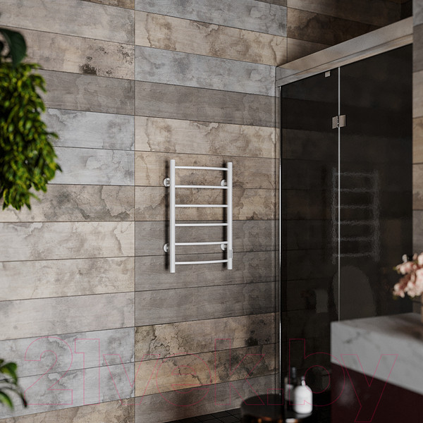 Изображение товара Полотенцесушитель электрический Roxen Santi BK-109AW-6T / 11030-4365W (белый)