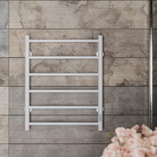 Изображение товара Полотенцесушитель электрический Roxen Santi BK-109AW-6T / 11030-5365W (белый)