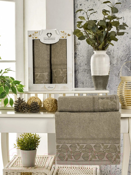 Изображение товара Набор полотенец Two Dolphins Penza 11800 (2шт, серый)