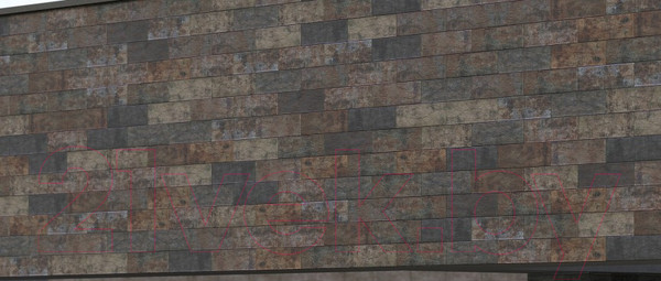 Изображение товара Плитка Beryoza Ceramica Brick Wall табачный (250x75)