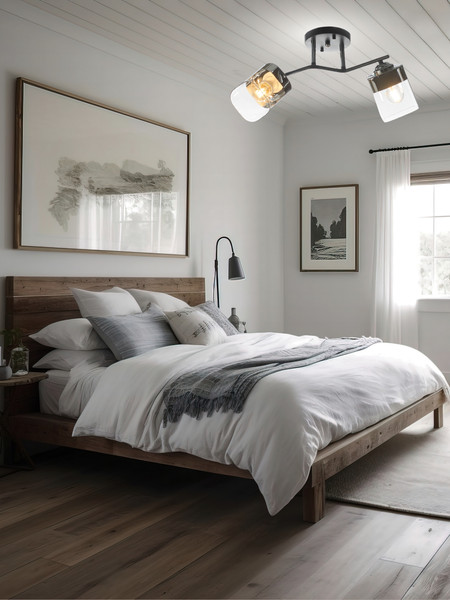 Изображение товара Потолочный светильник Aitin-Pro НПБ 02-2x60-101 / K2117/2 (черный/хром)