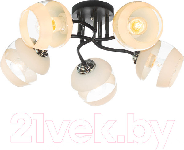 Изображение товара Люстра Aitin-Pro НПБ 02-5x60-101 / K2132/5 (черный/хром)