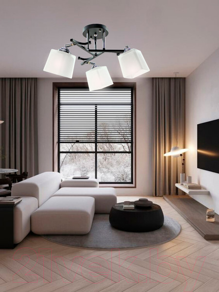 Изображение товара Спот Aitin-Pro НПБ 02-3x60-101 / N5488/3 (черный/хром)