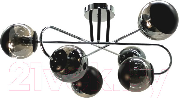 Изображение товара Люстра Aitin-Pro НПБ 02-6х60-101 / S5286/6 (хром/черный)