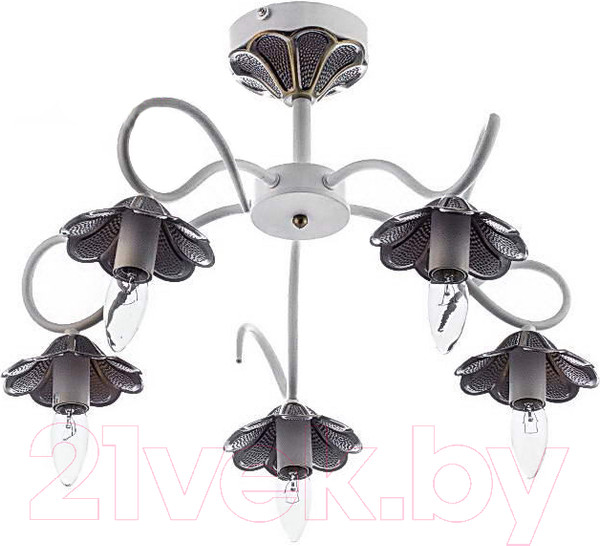 Изображение товара Люстра Aitin-Pro НПБ 02-5х40-105 / RH8076/5 (белый/бронза)