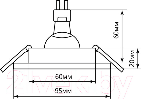 Изображение товара Точечный светильник Feron GS-M388W / 28888