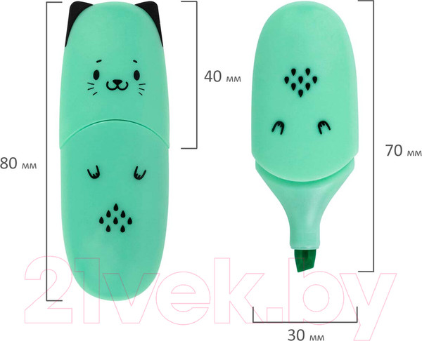 Изображение товара Набор маркеров Brauberg Kids Cute Cats. Pastel / 152436 (6цв)