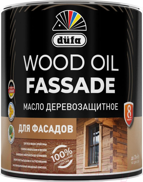 Изображение товара Масло для древесины Dufa Wood Oil Fassade (900мл, лиственница)