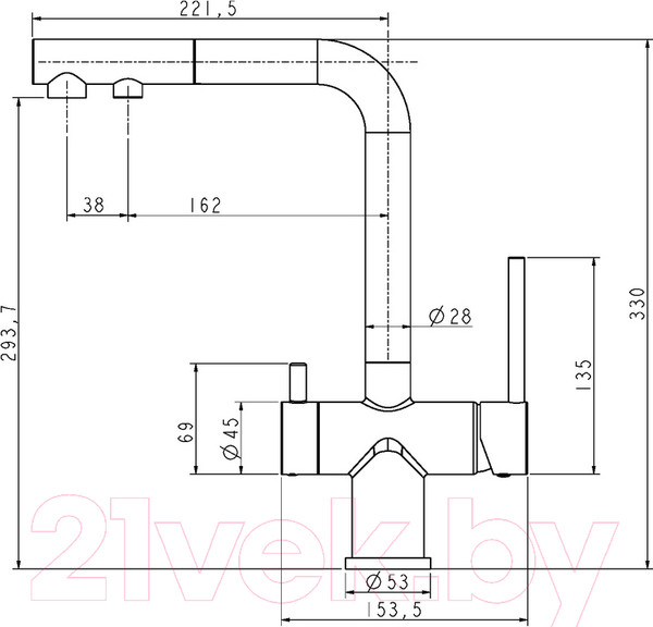 Изображение товара Смеситель Paulmark Serpentine Se213222-GR