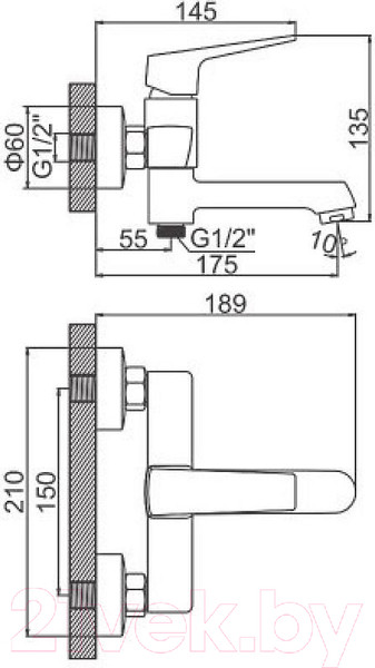 Изображение товара Смеситель Ledeme 3181B (черный)