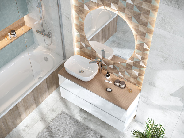 Изображение товара Плитка Cersanit Frosty 17577 (420x420, светло-серый)