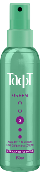 Изображение товара Спрей для укладки волос Тафт Объем очень сильная фиксация (150мл)
