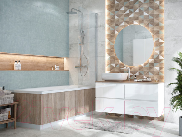 Изображение товара Плитка Cersanit Frosty 17555 (298x598, синий)