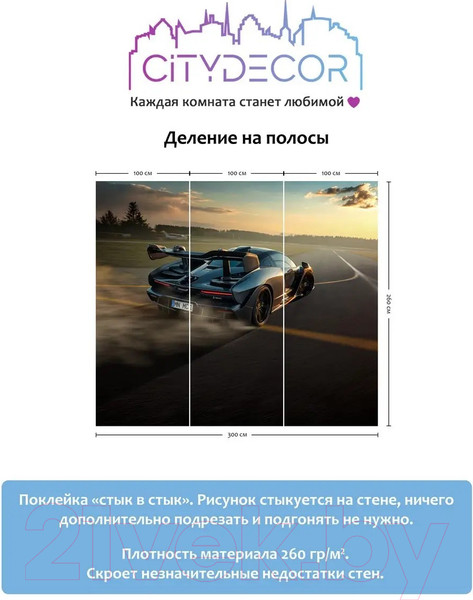 Изображение товара Фотообои листовые Citydecor Транспорт 8 (300x260см)