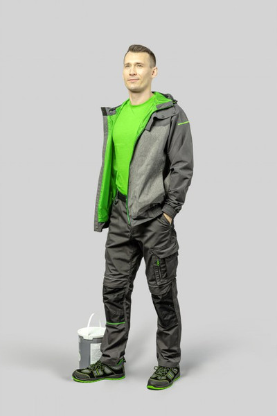 Изображение товара Брюки рабочие Hoegert Lemberg HT5K802-1-XL (темно-серый)