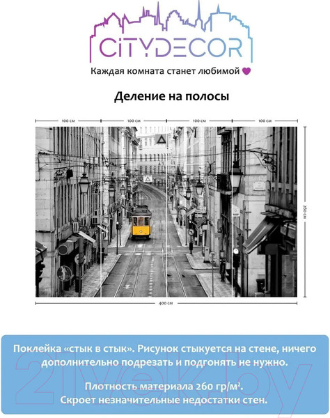 Изображение товара Фотообои листовые Citydecor Города и Архитектура 51 (400x260см)