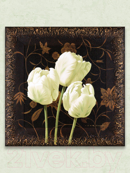 Изображение товара Картина Декарт Три белых тюльпана 8Л2250