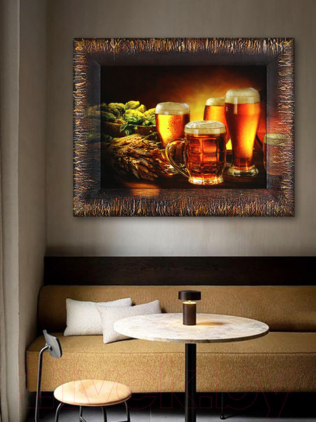Изображение товара Картина Декарт Пиво 8Л2376 (в раме)