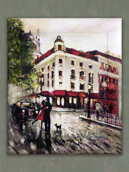 Изображение товара Картина Декарт Пасмурный вечер в городе 8Л1958 (в раме)