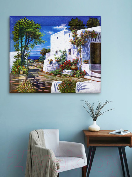 Изображение товара Картина Декарт Греция 8Л1460 (в раме)