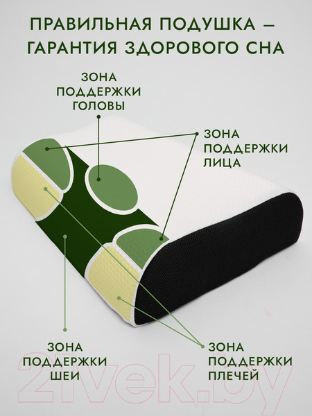 Изображение товара Ортопедическая подушка MemorySleep S Grand 3D Air (53x38x12/14см)