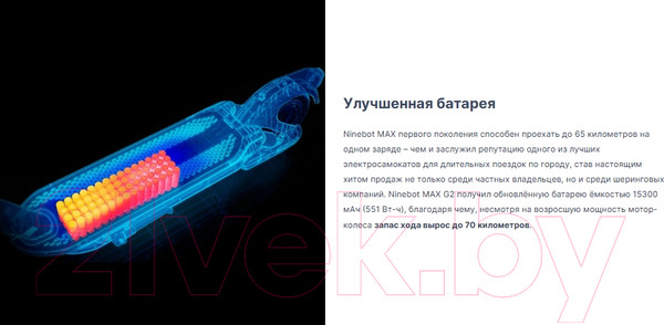 Изображение товара Электросамокат Segway-Ninebot Kickscooter MAX G2
