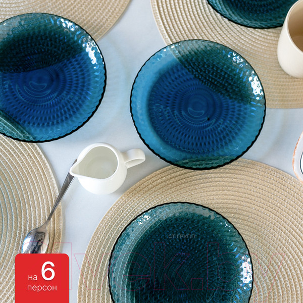 Изображение товара Набор тарелок Luminarc Идиллия Лондон Топаз Q1313/6 (6шт)