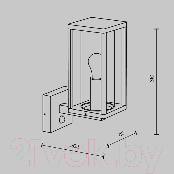 Изображение товара Бра уличное Maytoni Cell O452WL-01GFSR