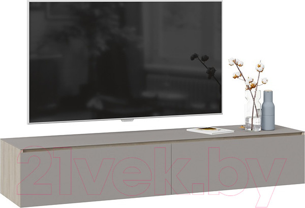 Изображение товара Тумба ТриЯ Глосс ТД-319.03.11 (баттл рок/стекло Stone светлый)