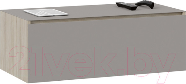 Изображение товара Тумба ТриЯ Глосс ТД-319.03.12 (баттл рок/стекло Stone светлый)