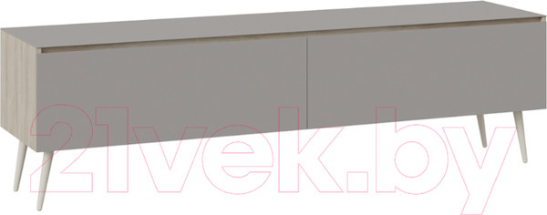 Изображение товара Тумба ТриЯ Глосс СМ-319.03.011 с опорами (баттл рок/стекло Stone светлый)