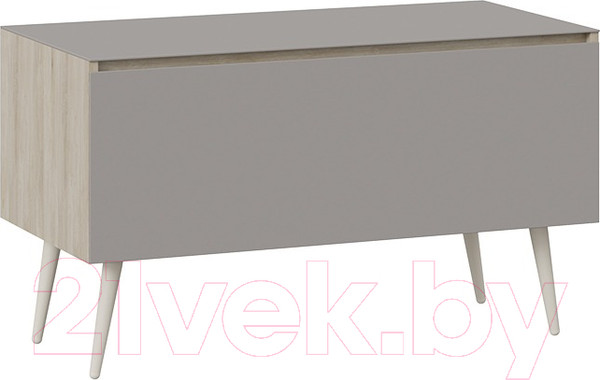 Изображение товара Тумба ТриЯ Глосс СМ-319.03.012 с опорами (баттл рок/стекло Stone светлый)