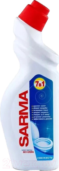 Изображение товара Чистящее средство для унитаза Sarma Свежесть (750мл)